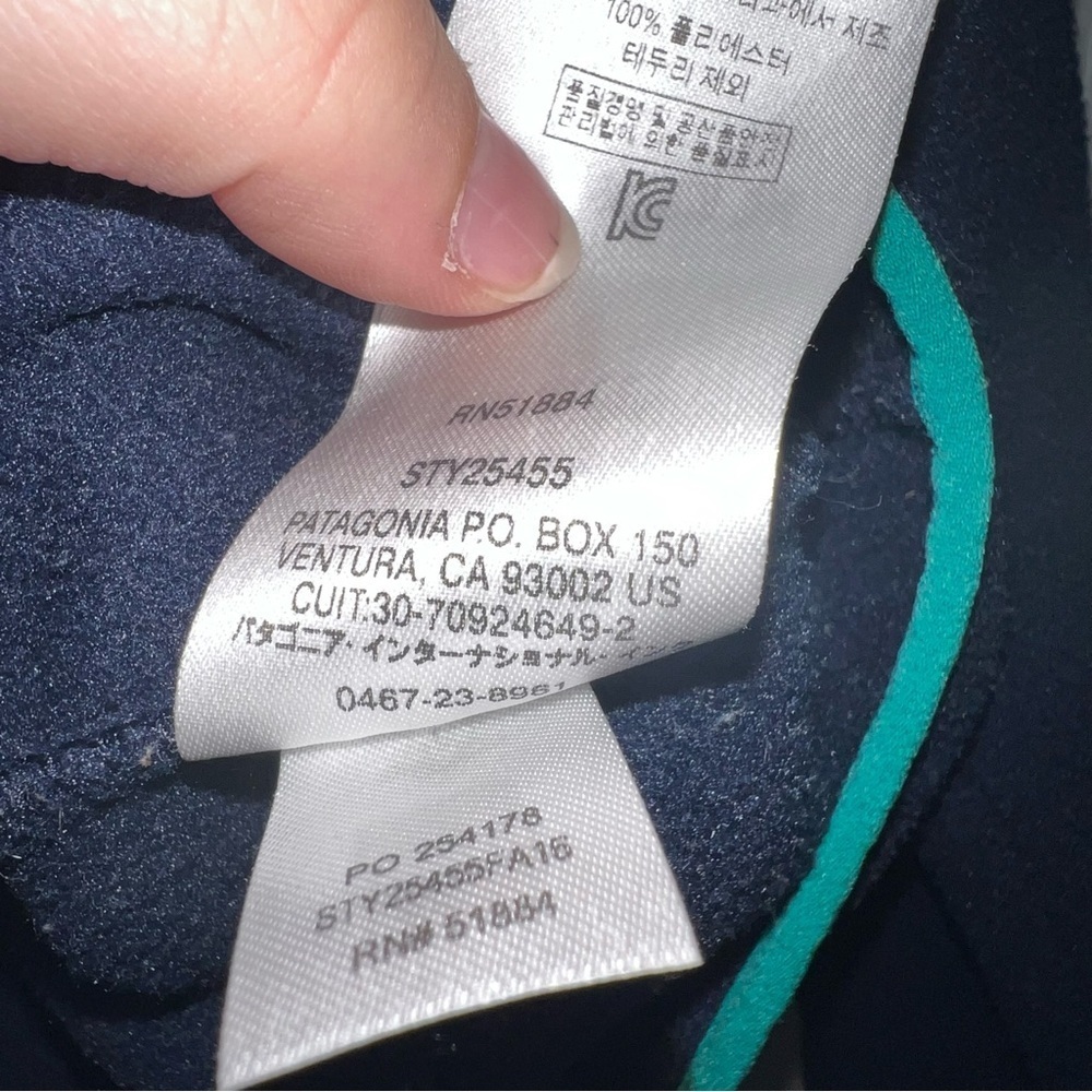 Patagonia Women’s Lightweight Synchilla Snap Fleece Pullover Navy Size S - Picture 4 of 6